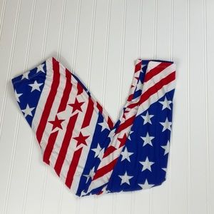 Red, White and Blue!  One Size Super soft and comfy.
